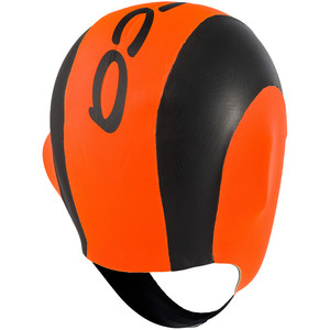 2024 Orca Neoprene Swim Cap GVBATT54 - Hi-Vis Orange